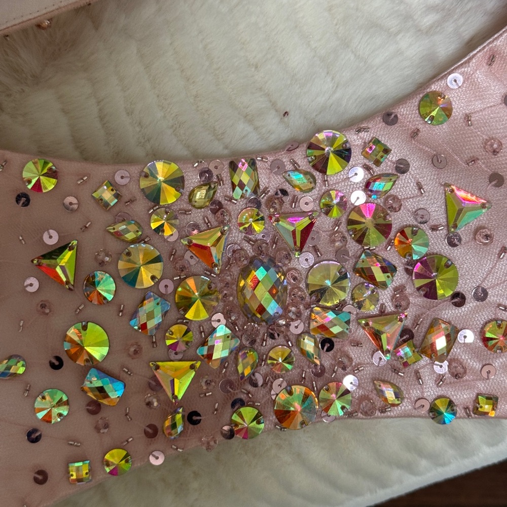 MNM Couture Formal Short Beaded Fringe Dress - Picture 7 of 16